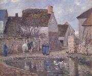 Camille Pissarro The pond at Ennery oil painting on canvas